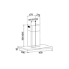 CAPPA A PARATE DA 60 CM GLEMGAS MOD. GHB684IX