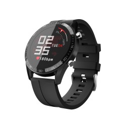 Smartwatch con Temperatura e Pressione Sanguigna/ IP67/ Nero TREVI mod. T-FIT 290 HBT